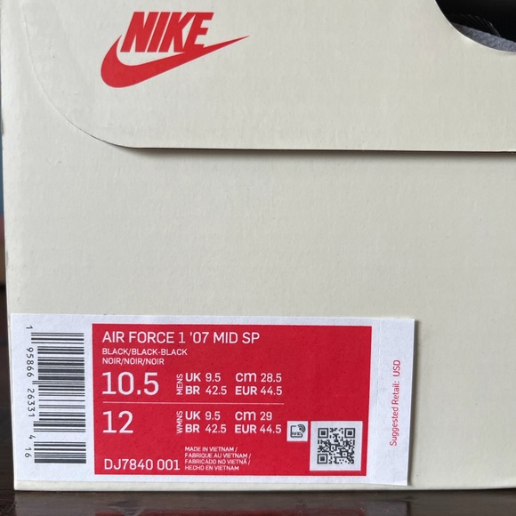 Nike Air Force 1 X Stussy 07 Mid - Picture 3 of 10